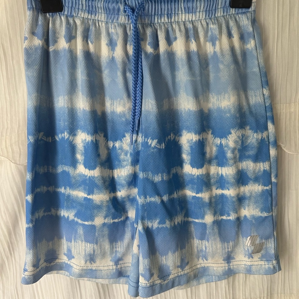 Blue Tie-Dye Boys Shorts
